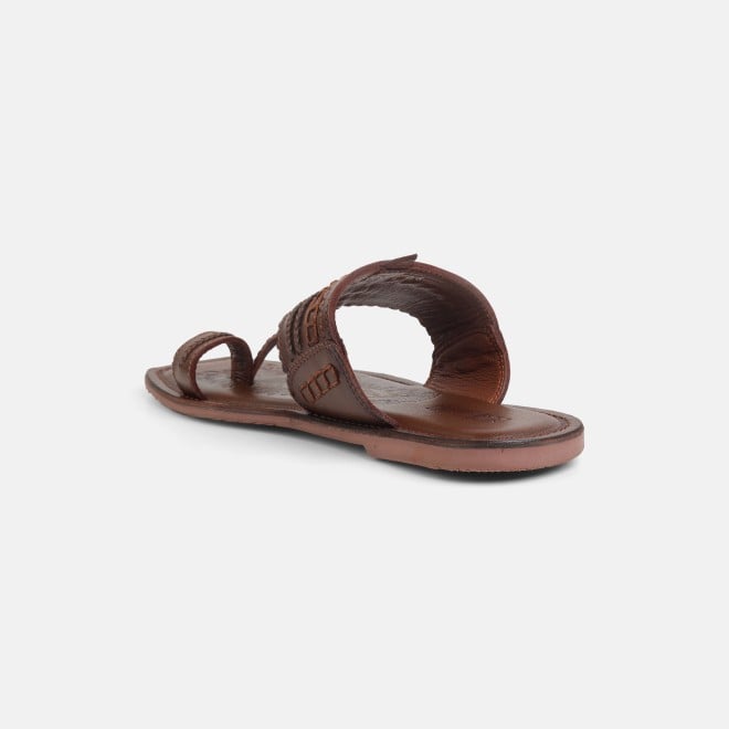 Mochi Men Tan Ethnic Kolhapuris (SKU: 16-801047-23-40)