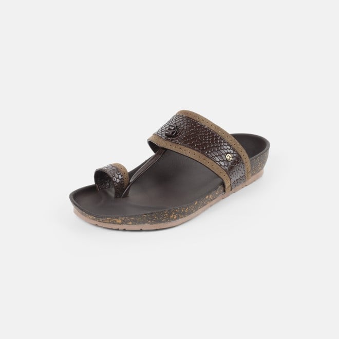 Mochi Men Brown Ethnic Kolhapuris (SKU: 16-801261-12-39)