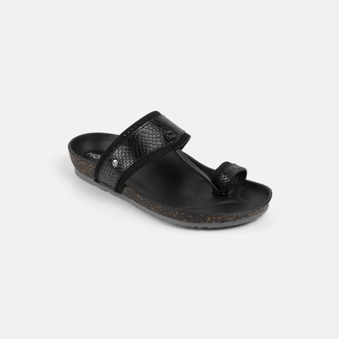 Mochi Men Black Ethnic Kolhapuris (SKU: 16-801261-11-39)