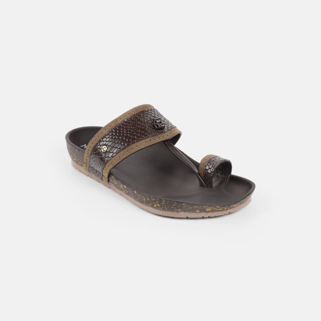 Mochi Men Brown Ethnic Kolhapuris (SKU: 16-801261-12-39)
