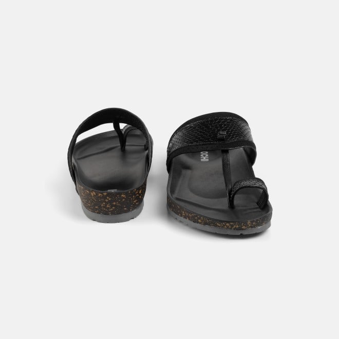 Mochi Men Black Ethnic Kolhapuris (SKU: 16-801261-11-39)