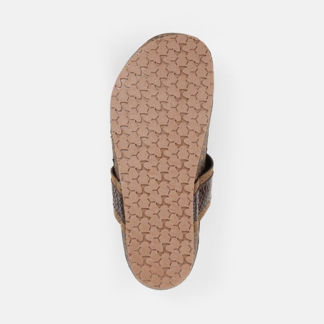Mochi Men Brown Ethnic Kolhapuris (SKU: 16-801261-12-39)
