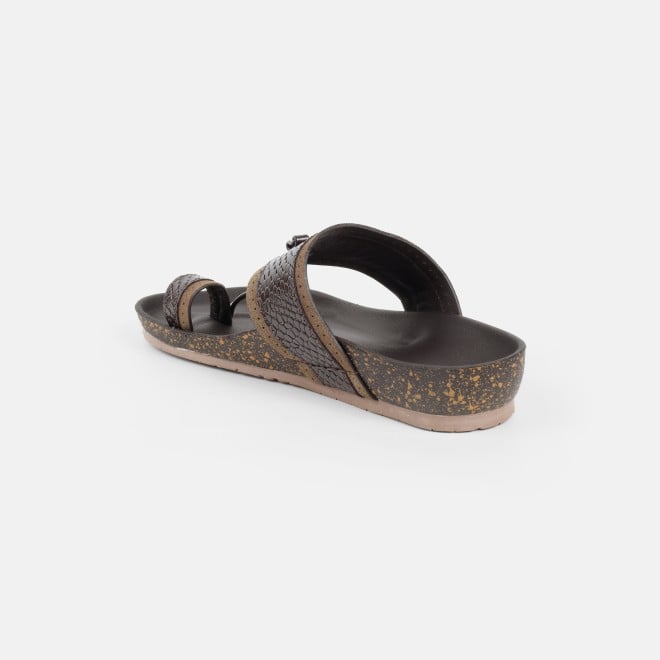 Mochi Men Brown Ethnic Kolhapuris (SKU: 16-801261-12-39)