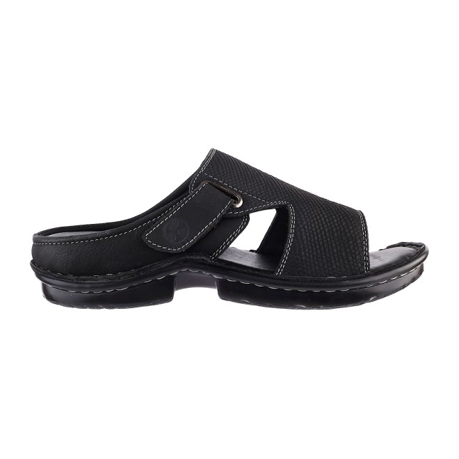 Mochi Men Black Casual Slip Ons (SKU: 16-8044-11-40)