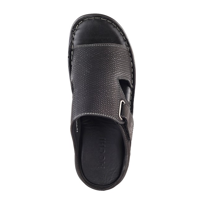 Mochi Men Black Casual Slip Ons (SKU: 16-8044-11-40)