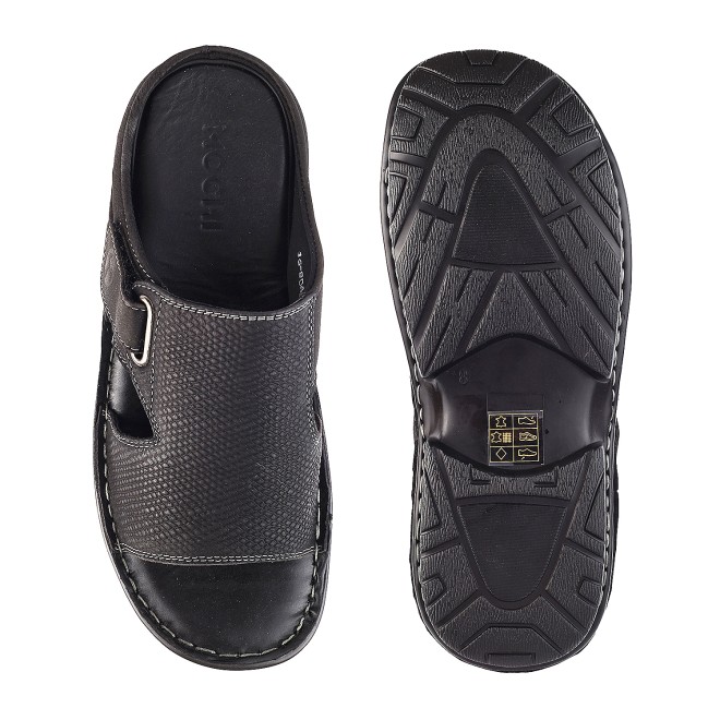 Mochi Men Black Casual Slip Ons (SKU: 16-8044L-11-47)