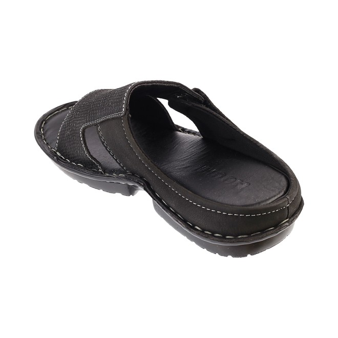 Mochi Men Black Casual Slip Ons (SKU: 16-8044L-11-47)