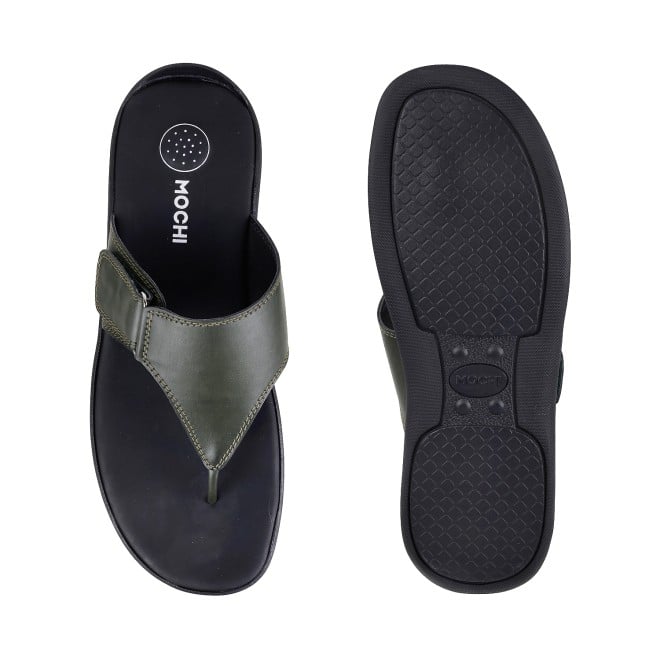 Mochi Men Olive Casual Thong (SKU: 16-806393-49-39)
