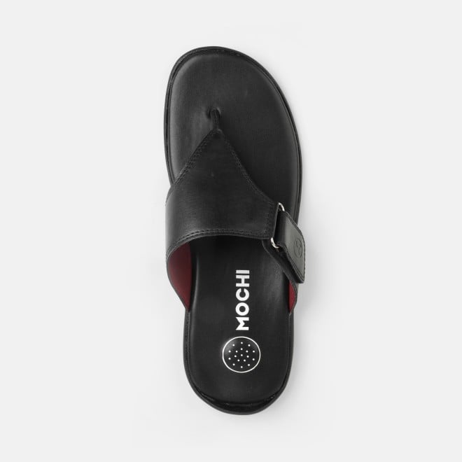Mochi Men Black Casual Thong (SKU: 16-806393-11-39)