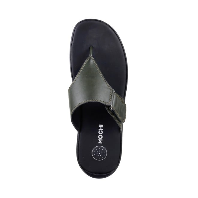 Mochi Men Olive Casual Thong (SKU: 16-806393-49-39)