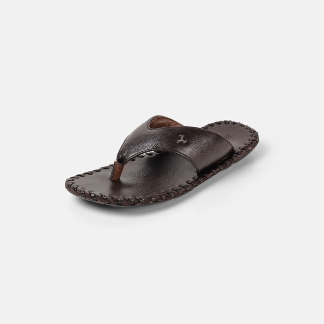 Mochi Men Brown Casual Slippers (SKU: 16-808498-12-39)