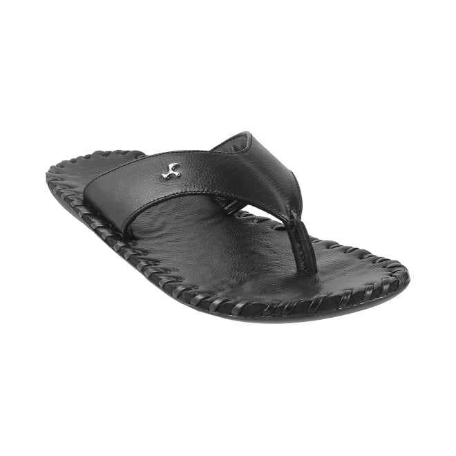 Men Black Casual Slippers
