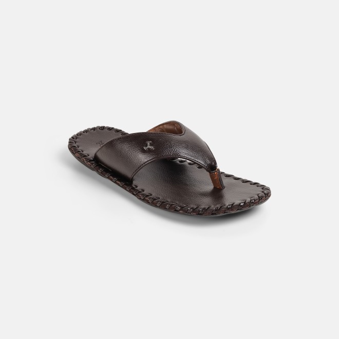 Mochi Men Brown Casual Slippers (SKU: 16-808498-12-39)
