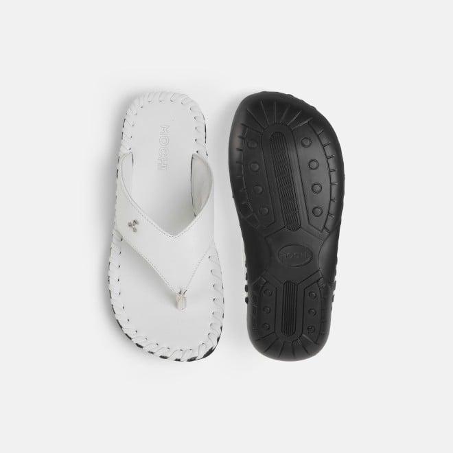 Mochi Men White Casual Slippers (SKU: 16-808498-16-39)