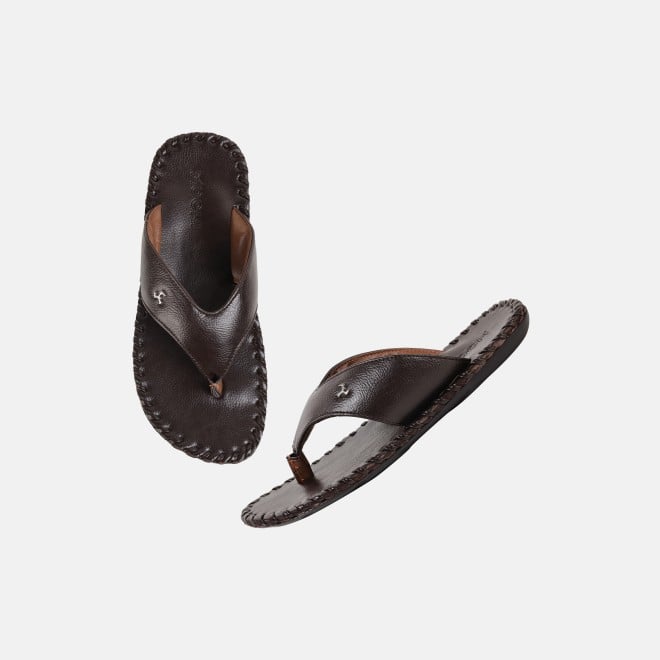 Mochi Men Brown Casual Slippers (SKU: 16-808498-12-39)