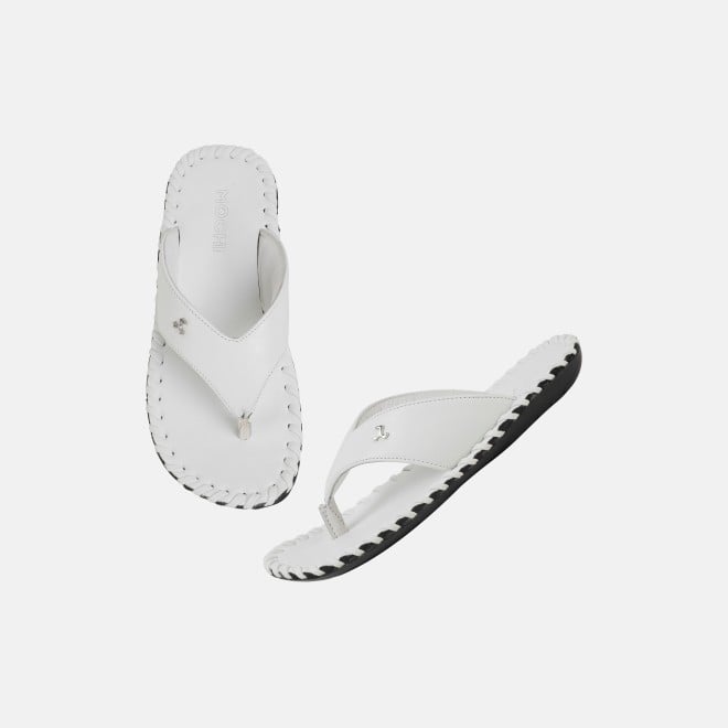 Mochi Men White Casual Slippers (SKU: 16-808498-16-39)