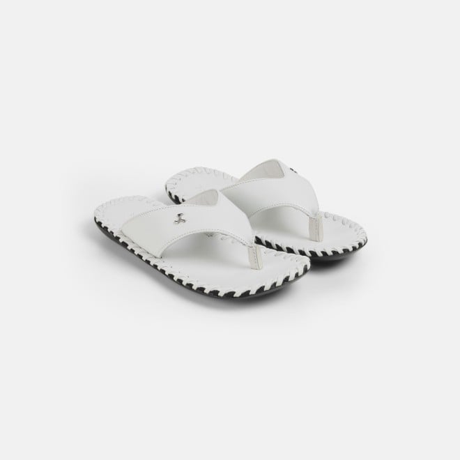 Mochi Men White Casual Slippers (SKU: 16-808498-16-39)