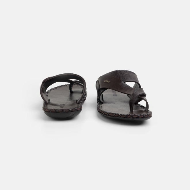 Mochi Men Brown Ethnic Chappals (SKU: 16-809779-12-39)