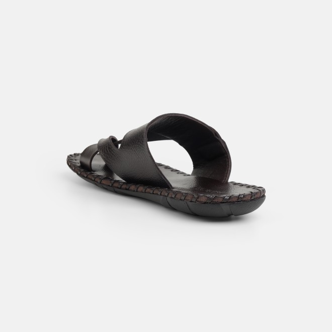 Mochi Men Brown Ethnic Chappals (SKU: 16-809779-12-39)