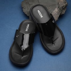 Men Black Casual Slippers