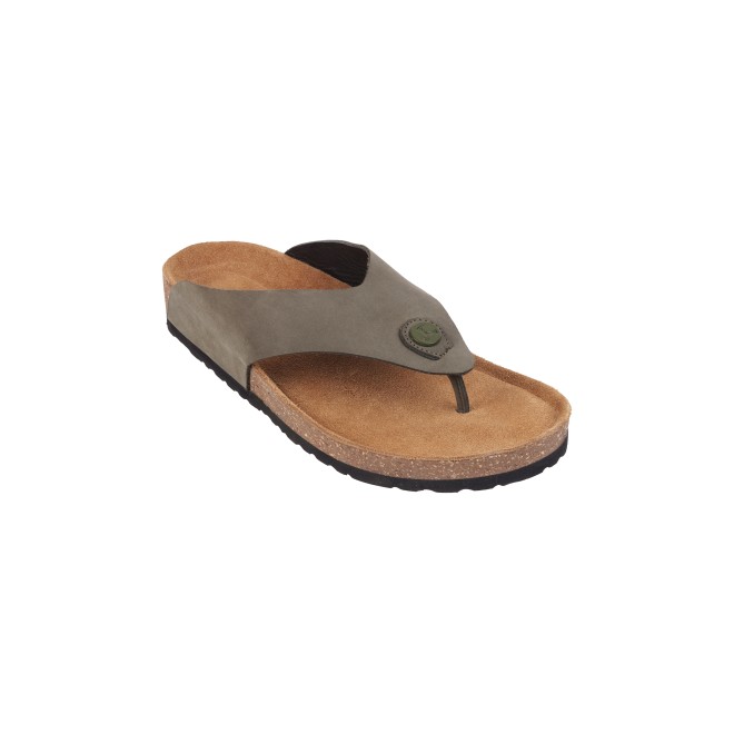 Mochi Men Olive Casual Slippers