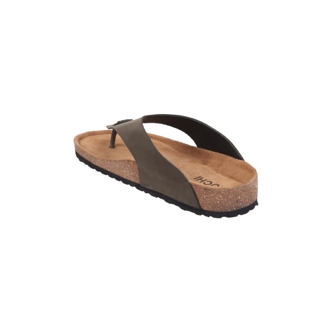 Mochi Men Olive Casual Slippers (SKU: 16-823L-49-46)