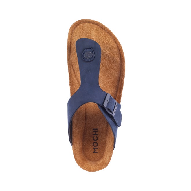 Mochi Men Blue Casual Slippers (SKU: 16-824-45-40)