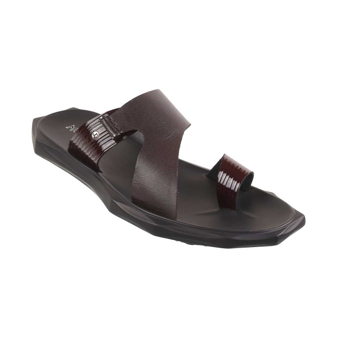 Mochi Men Brown Casual Slippers (SKU: 16-827-12-40)