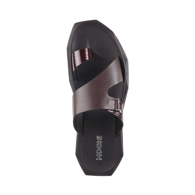 Mochi Men Brown Casual Slippers (SKU: 16-827-12-40)