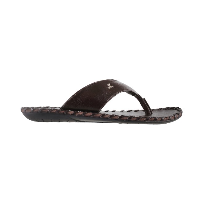 Mochi Men Brown Casual Slippers (SKU: 16-8498-12-40)