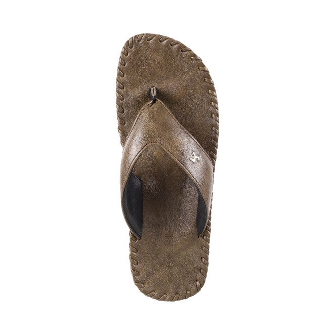 Mochi Men Olive Casual Slippers (SKU: 16-8498-49-40)