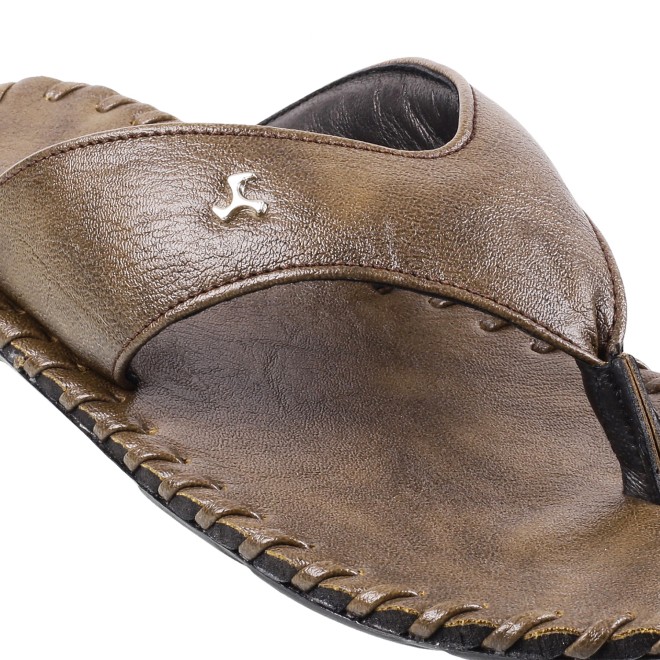 Mochi Men Olive Casual Slippers (SKU: 16-8498L-49-47)