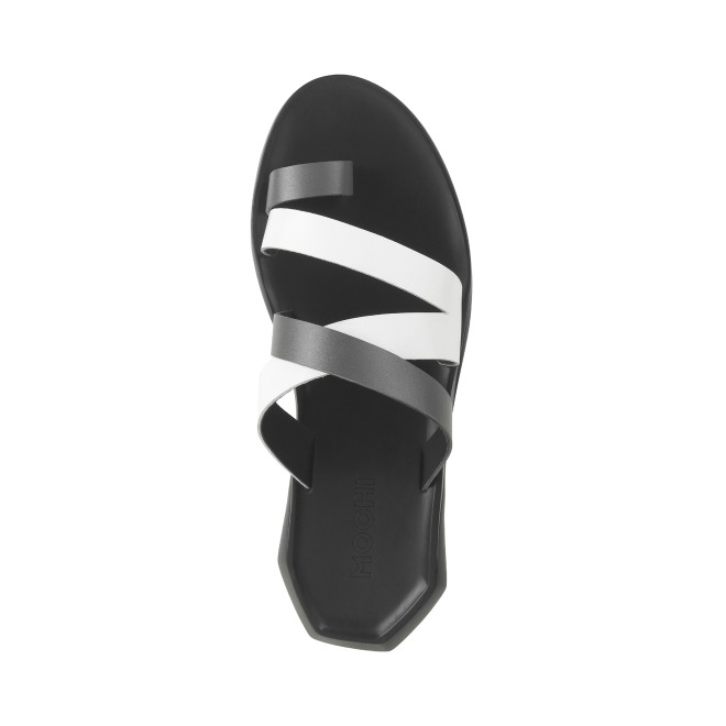 Mochi Men White-Grey Casual Slippers (SKU: 16-870-71-40)