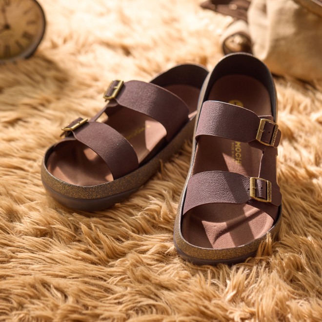 Mochi Men Brown Casual Slip-Ons (SKU: 16-872-12-40)