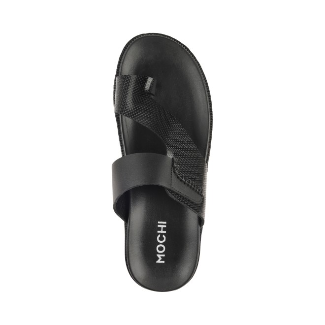 Mochi Men Black Casual Slippers (SKU: 16-883-11-40)