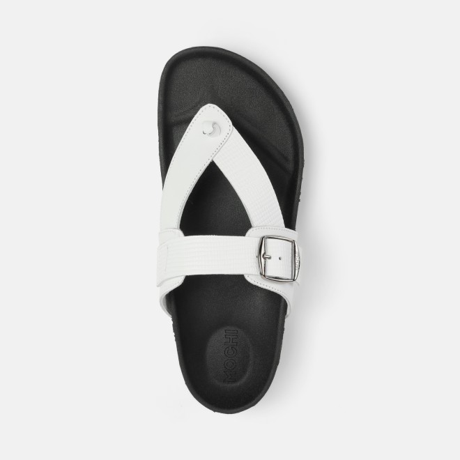 Mochi Men White Casual Slippers (SKU: 16-900207-16-39)