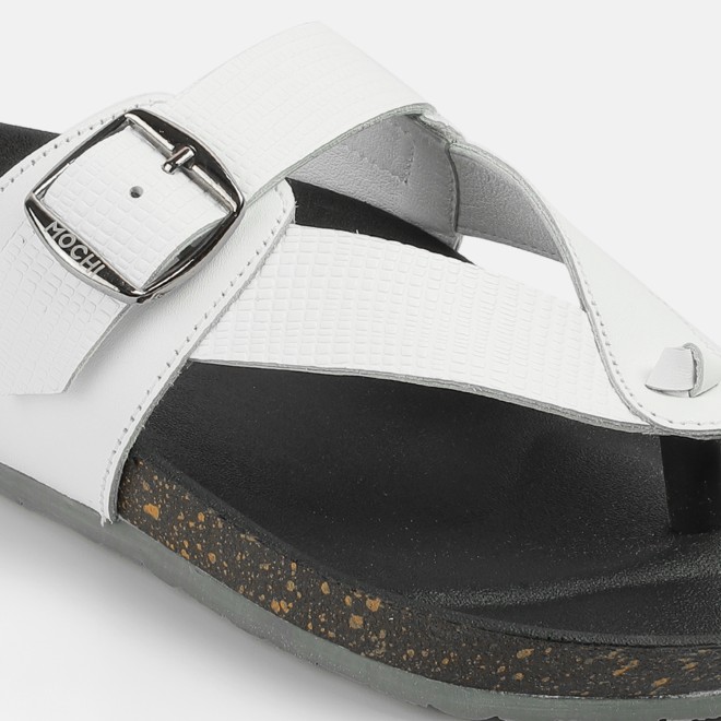 Mochi Men White Casual Slippers (SKU: 16-900207-16-39)