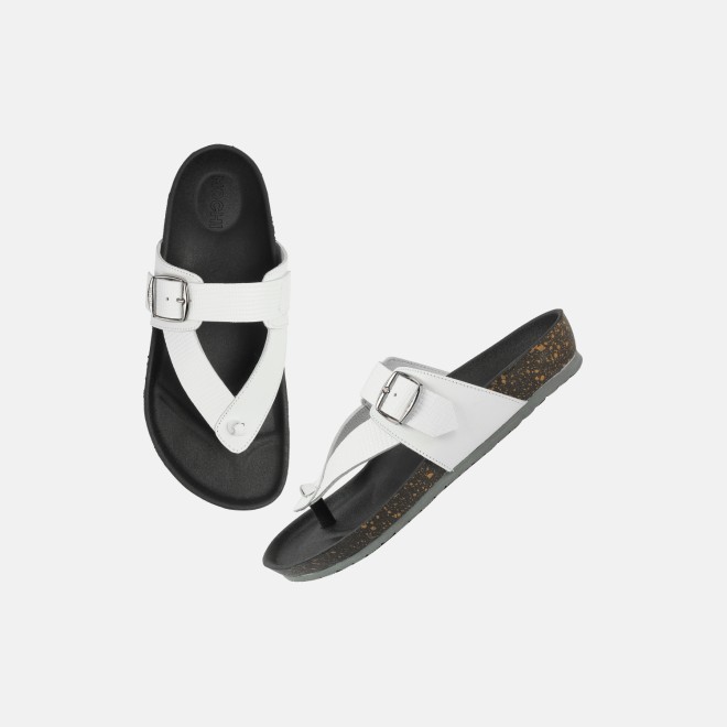 Mochi Men White Casual Slippers (SKU: 16-900207-16-39)