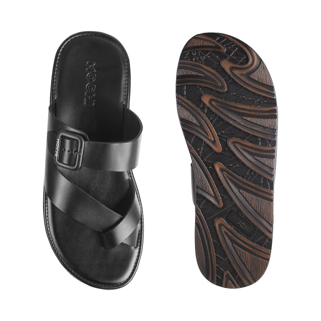 Mochi Men Black Casual Slippers (SKU: 16-900519-11-39)