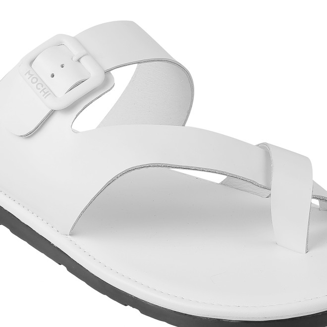 Mochi Men White Casual Slippers (SKU: 16-900519-16-39)