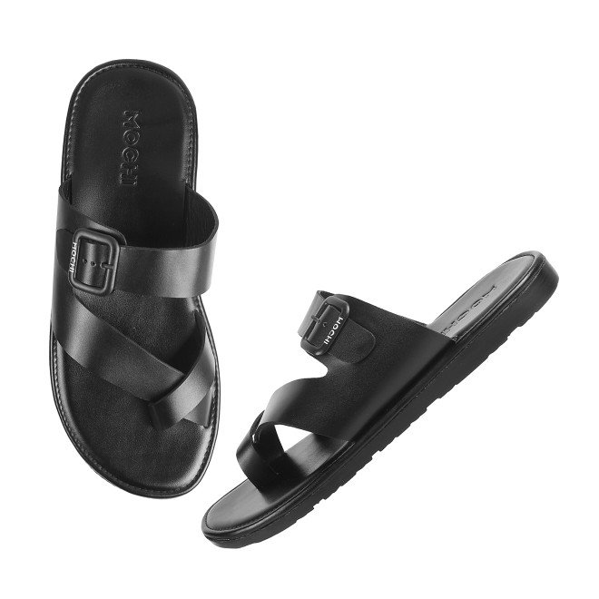 Mochi Men Black Casual Slippers (SKU: 16-900519-11-39)