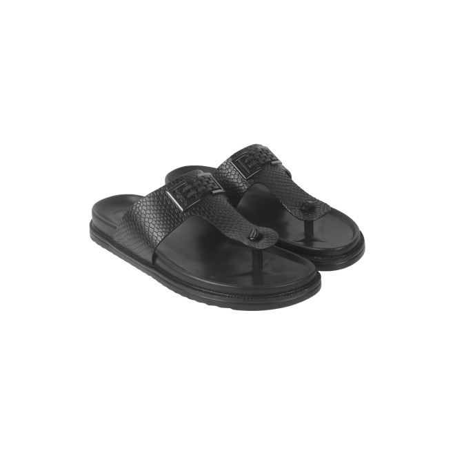Mochi Men Black Casual Slippers (SKU: 16-901029-11-39)