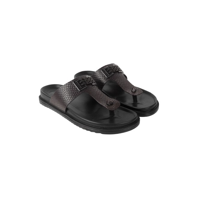Mochi Men Brown Casual Slippers (SKU: 16-901029-12-39)