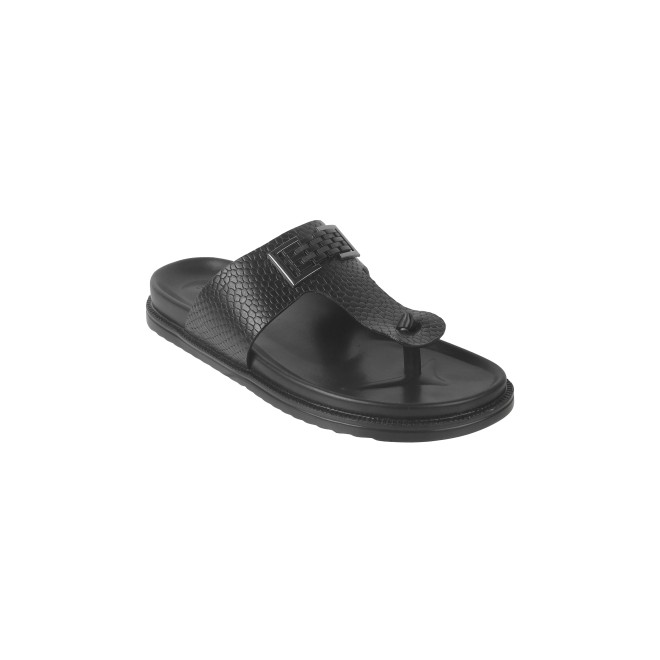 Mochi Men Black Casual Slippers (SKU: 16-901029-11-39)