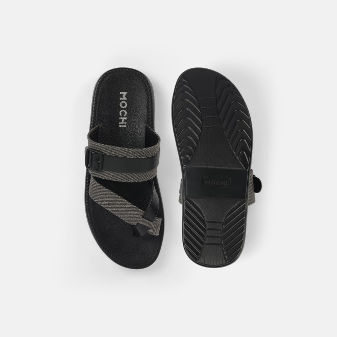 Mochi Men Black Casual Slippers (SKU: 16-901217-11-40)