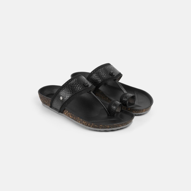 Mochi Men Black Ethnic Kolhapuris (SKU: 16-901261-11-39)