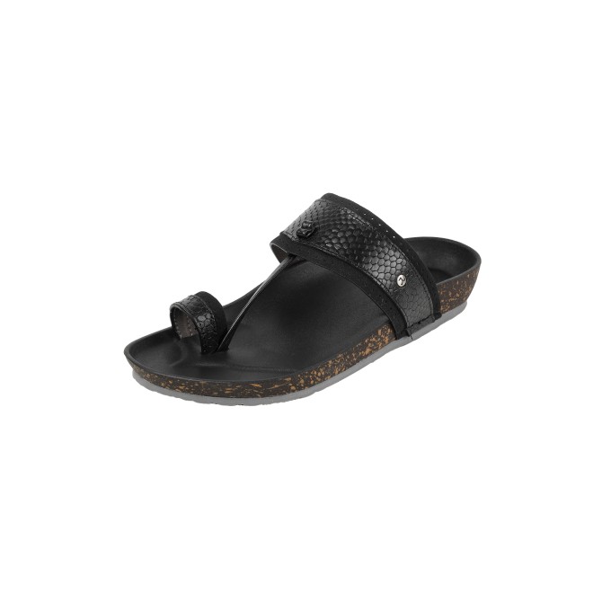 Mochi Men Black Ethnic Kolhapuris (SKU: 16-901261-11-39)
