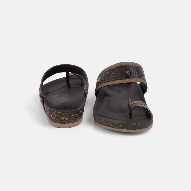 Mochi Men Brown Ethnic Kolhapuris (SKU: 16-901261-12-39)