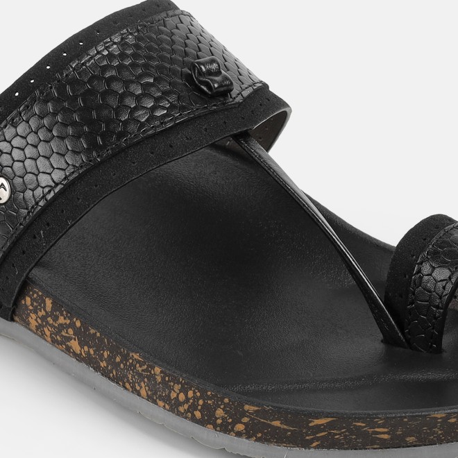 Mochi Men Black Ethnic Kolhapuris (SKU: 16-901261-11-39)