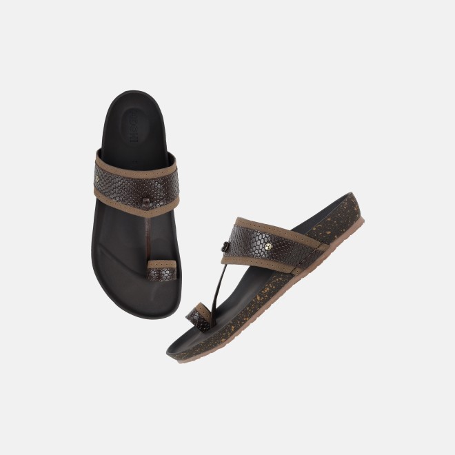 Mochi Men Brown Ethnic Kolhapuris (SKU: 16-901261-12-39)